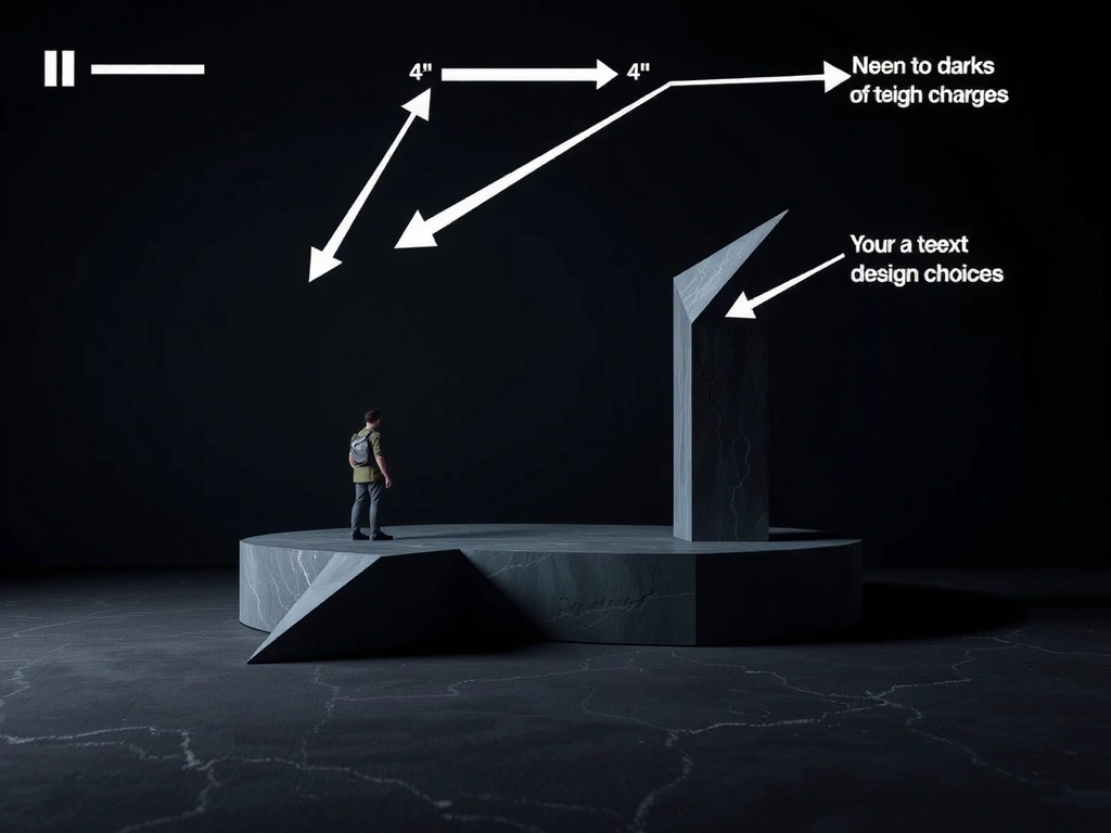 Annotated minimalist game screenshot